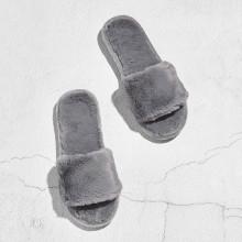 Shein Faux Fur Flat Slippers