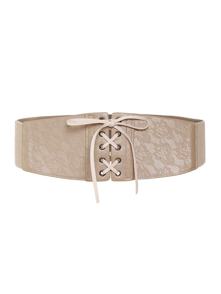 Shein Lace Up Elastic Waist Belt