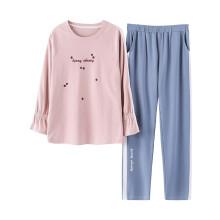 Shein Cherry Print Raglan Sleeve Tee & Pants Pj Set