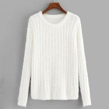 Shein Ribbed Knit Fuzzy Jumper