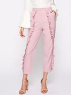 Shein Frill Detail Tailored Pants