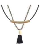 Shein Black Double Layers Collar Necklace
