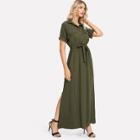 Shein Drawstring Waist Dual Pocket Dress