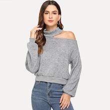Shein Solid Drop Shoulder Sweater