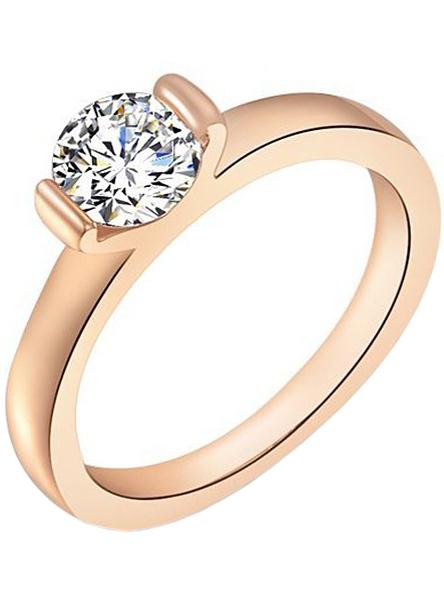 Shein Rose Gold Diamond Ring