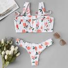 Shein Fruit Print Bow Tie Bikini Set