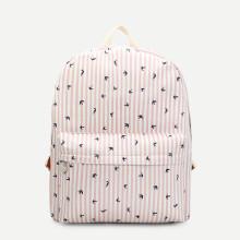 Shein Swallow Print Backpack