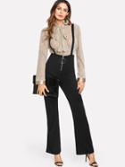 Shein O-ring Zip Front Overalls