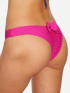 Shein Bow Back Low-rise Bikini Bottom - Hot Pink