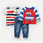 Shein Boys 2pc Cartoon Tee With Jeans