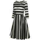 Shein Two-tone Boxed Pleated Dress