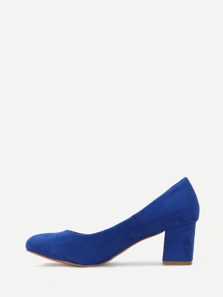 Shein Blue Suede Heels