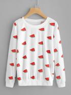 Shein Endless Watermelon Print Sweatshirt