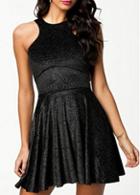 Rosewe Sexy Open Back Off The Shoulder Mini Dress