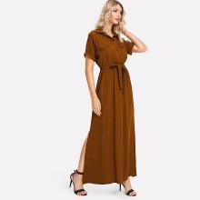 Shein Split Hem Shirt Dress
