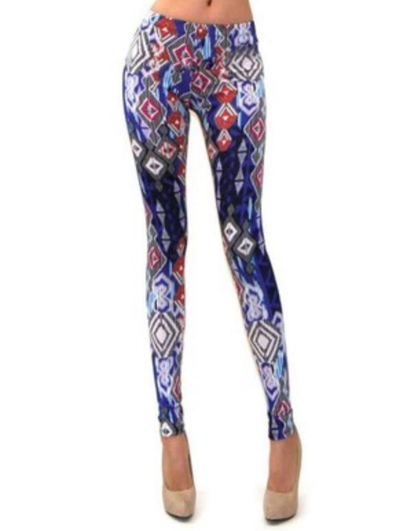 Shein Colour Geometric Print Leggings