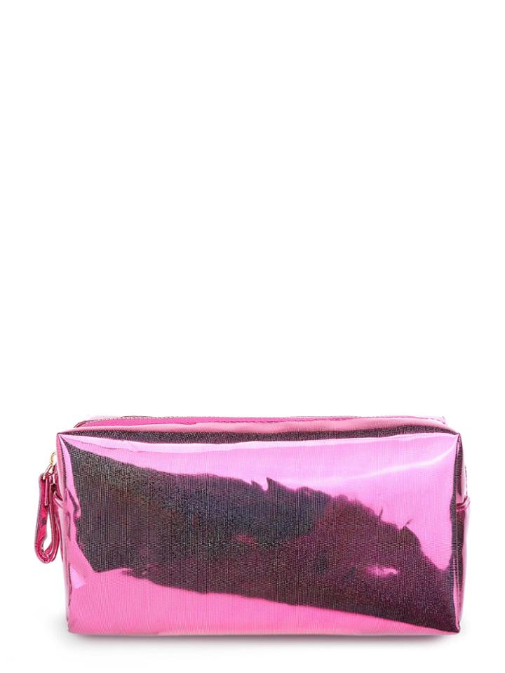 Shein Glitter Zipper Makeup Bag