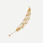 Shein Bead Detail Multi Layered Chain Bracelet