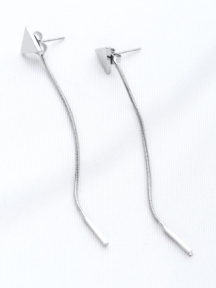 Shein Delicate Triangle Strand Earrings