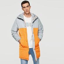 Shein Men Cut And Sew Button Front Coat