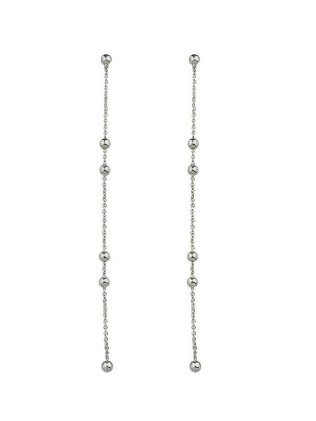 Shein Fashion  Silver Color Long Chain Earrings