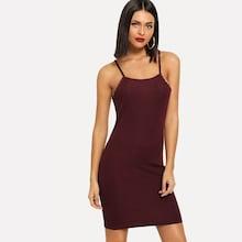 Shein Solid Skinny Cami Dress