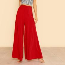 Shein Wide Leg Pleated Palazzo Pants
