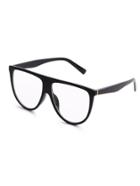 Shein Flat Top Clear Lens Oversized Glasses