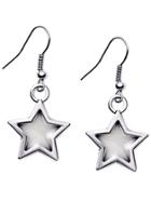 Shein Silver Plated Luminous Star Drop Earrings