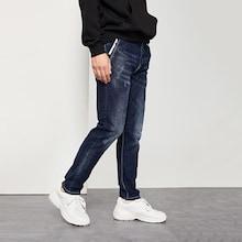 Shein Men Drawstring Waist Ripped Jeans