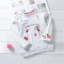 Shein Toddler Girls Lace Trim Letter Print Sweatshirt