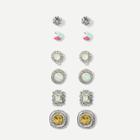 Shein Iridescence Detail Vintage Stud Earrings 6pairs