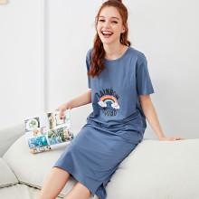 Shein Rainbow & Letter Print Night Dress