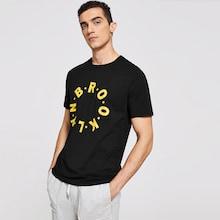 Shein Men Letter Print Front Tee