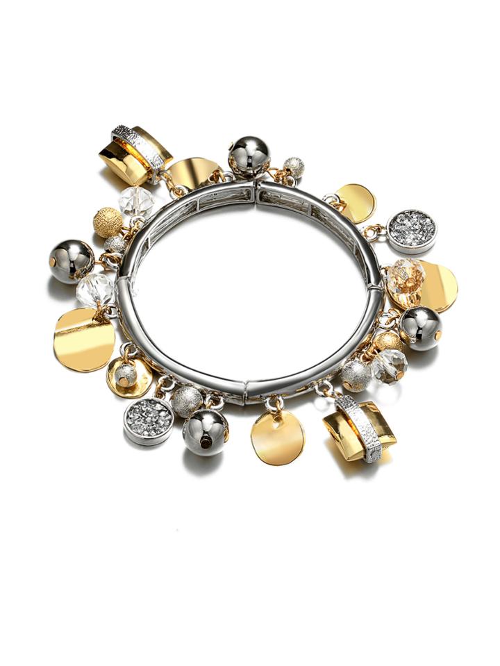Shein Rhinestone Detail Sequin Decorated Bracelet