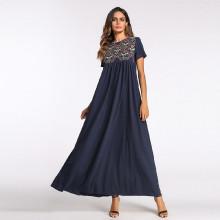 Shein Floral Embroidered Longline Dress