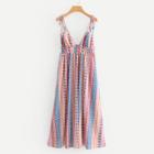 Shein Aztec Print Strappy Detail Dress