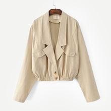 Shein Solid Batwing Sleeve Jacket