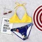 Shein Plus Botanical Print Mix And Match Bikini Set