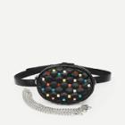 Shein Studded Decor Quilted Bum Bag