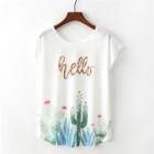 Shein Cactaceae Print T-shirt