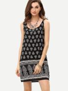 Shein Tribal Print Tank Dress