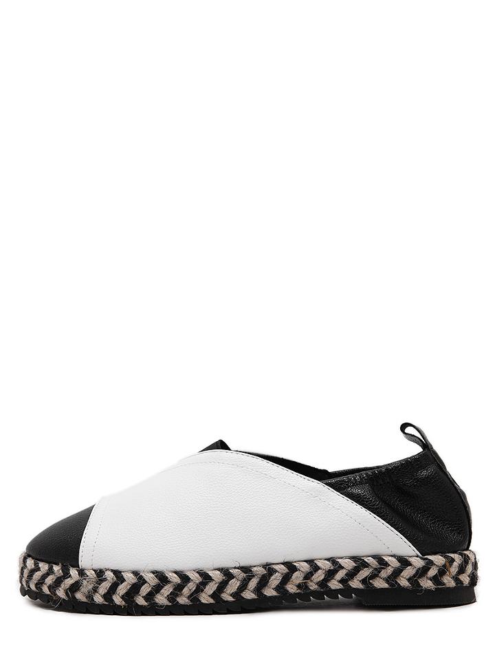 Shein White Casual Almond Toe Flats