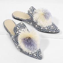 Shein Pom Pom Decorated Flats