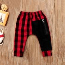 Shein Toddler Boys Zipper Detail Gingham Pants