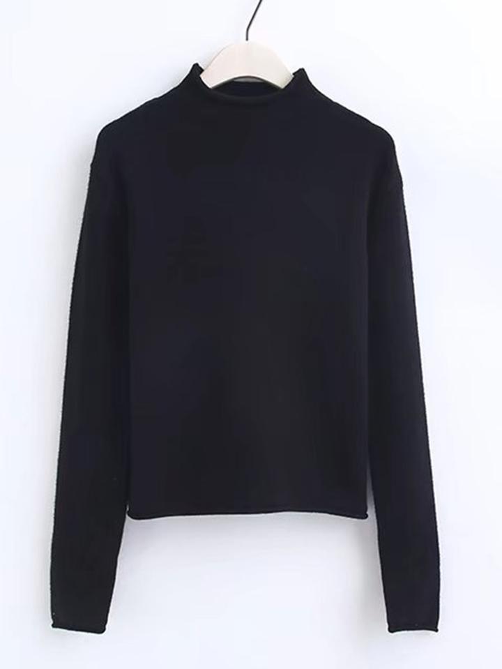 Shein Rolled Trim Knitwear