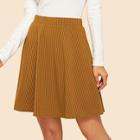 Shein Elastic Waist Rib-knit 90s Skirt