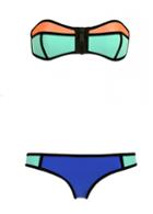 Rosewe Multicolored Strapless Two Piece Woman Swimwear