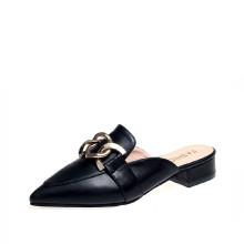 Shein Metal Decor Loafer Mules