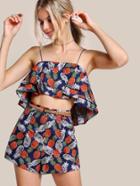 Shein Double Layer Trapeze Cami And Shorts Co-ord